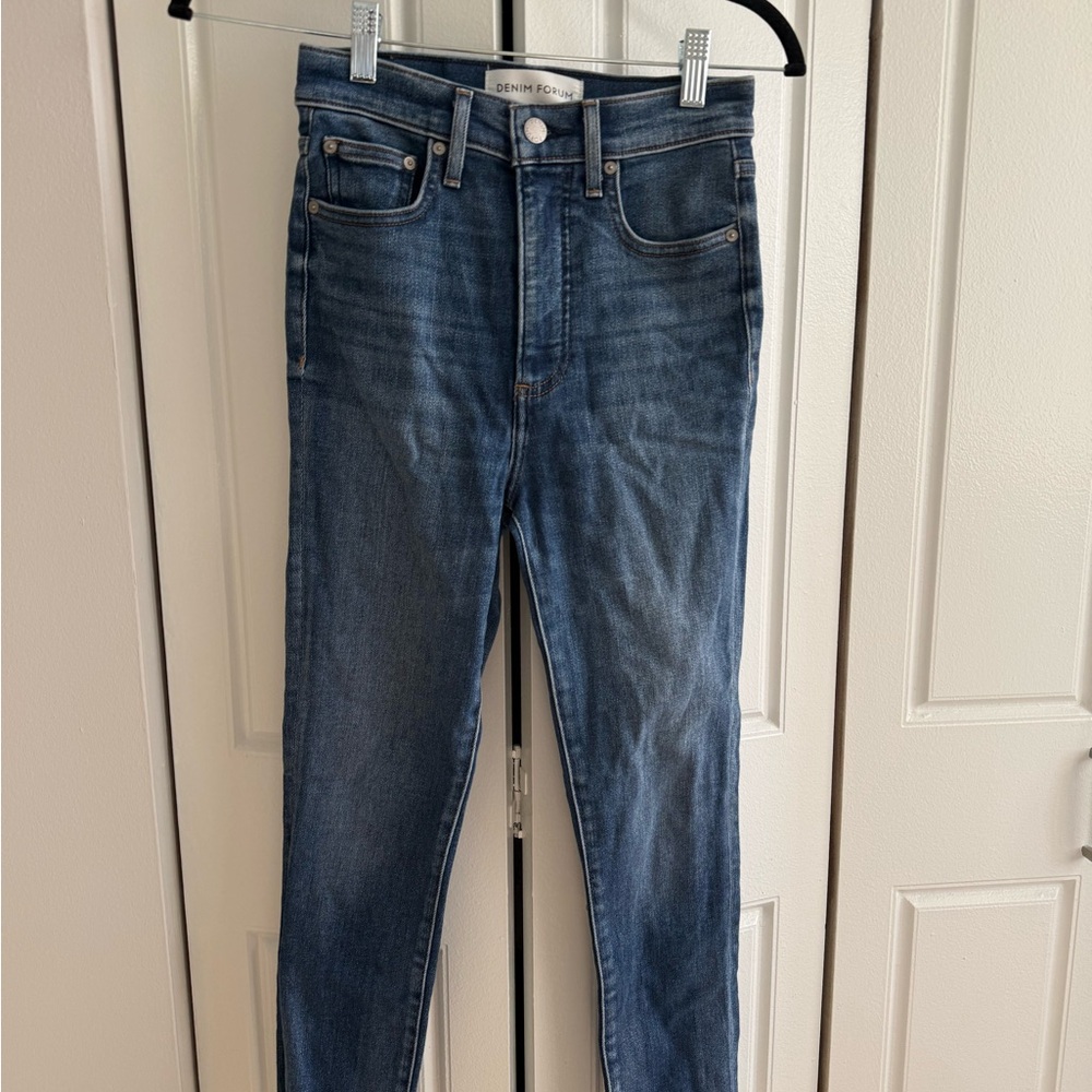 Denim Forum Lola High Rise Skinny Crop
